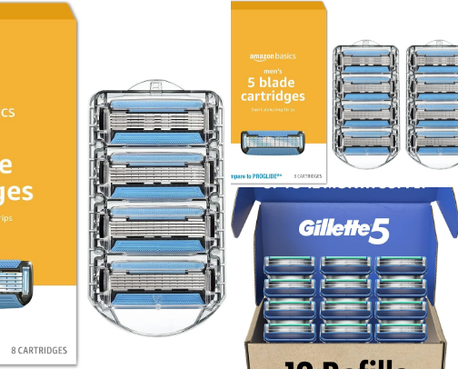 Top 10 Five-Blade Razor Refills for Men Worth Stocking Up On cover photo collage