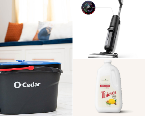 Ultimate Cleaning Supplies for Moms on the Go cover photo collage