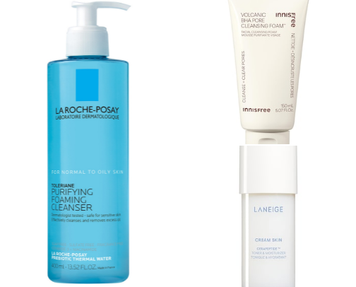 Skin Care Routine for Healthy and Glowy Skin cover photo collage