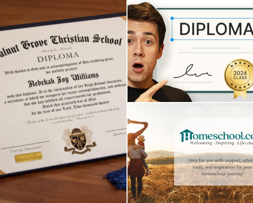 Diploma websites cover photo collage