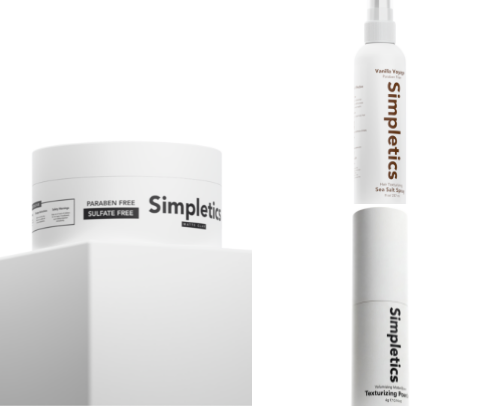 Simpletics Hair Products cover photo collage
