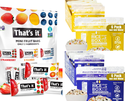 Snacks & Meals for on the Go! cover photo collage