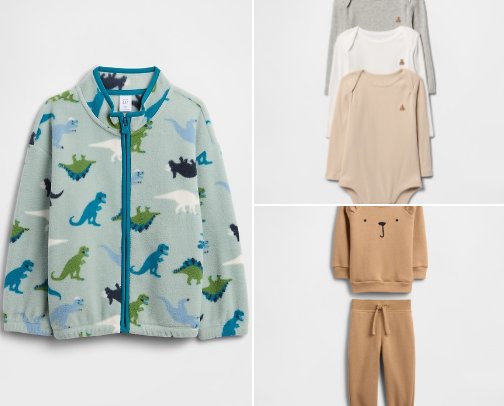 Baby boy clothes cover photo collage