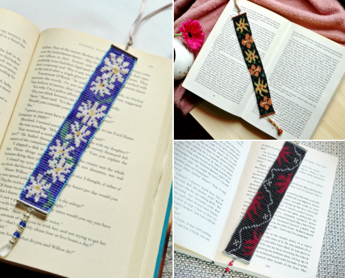 The Beaded Bookmarks (Bracelets) I Make + Things I Use To Create These cover photo collage
