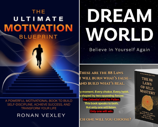 My favourite motivational books that keeps me going cover photo collage
