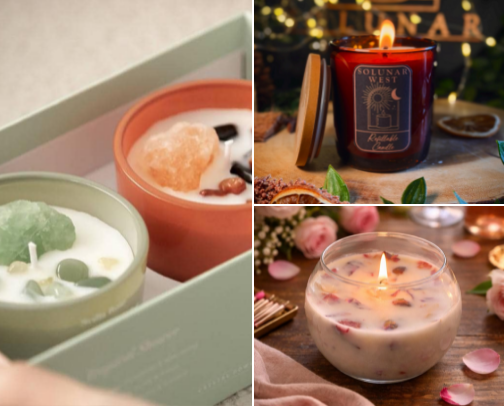 Cosy Candles cover photo collage