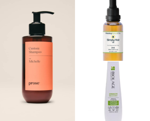 Hair recovery cover photo collage