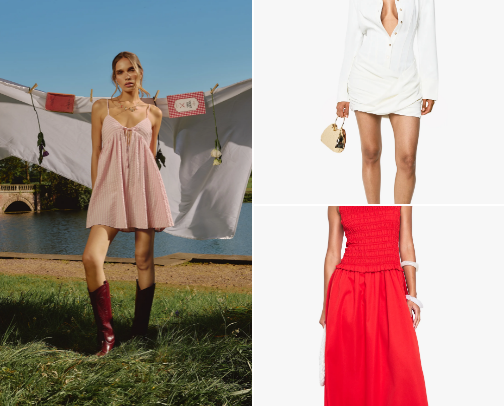 Summer dresses cover photo collage