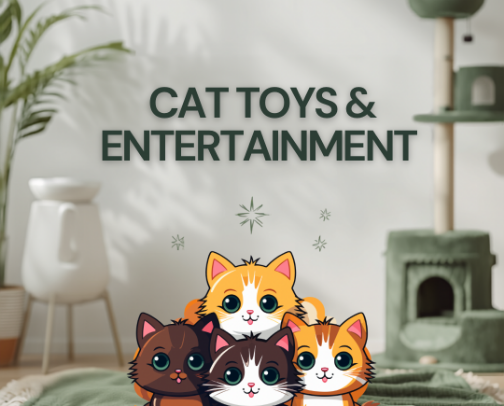 Must-Have Cat Toys & Entertainment Essentials cover photo collage