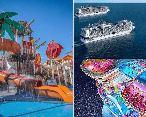Hotels and cruises cover photo collage
