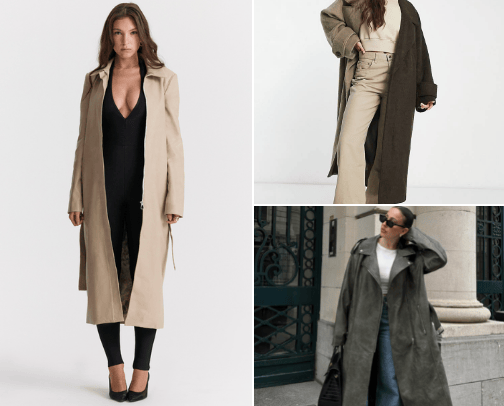 Long Coats / Trench Coats / Winter Coats cover photo collage
