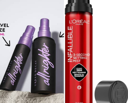 Setting spray cover photo collage