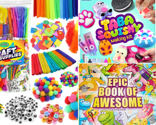 Joyful Christmas Gifts for Kids Who Love Art cover photo collage