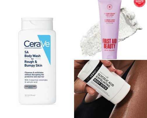 10 Body Care Products That Fixed My Bumpy, Dry Skin cover photo collage