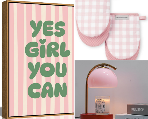 Home finds inspired by Elle Woods 🎀 cover photo collage