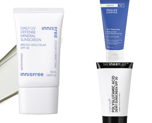 My Top Chemical Sunscreen Recommendations For Dry Skin cover photo collage