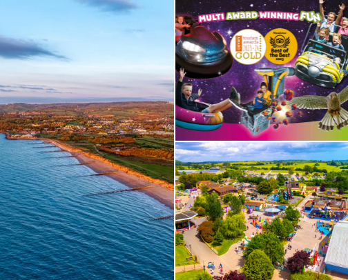 Days out in Devon & Cornwall, UK cover photo collage