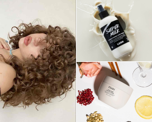 curly girl essentials cover photo collage