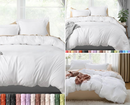 Best white king duvet cover sets cover photo collage