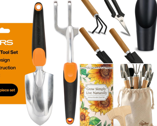 Garden Finds: Tools, Planters & Outdoor Décor cover photo collage