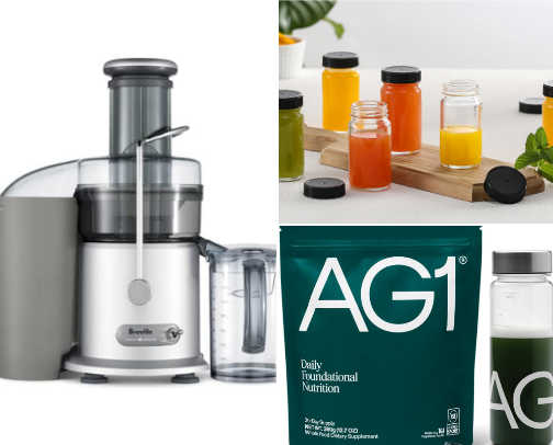 Green Juice Girl Must-Haves cover photo collage