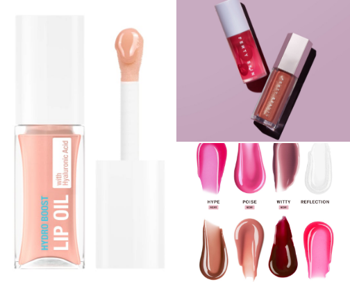 My lipgloss is popping! cover photo collage