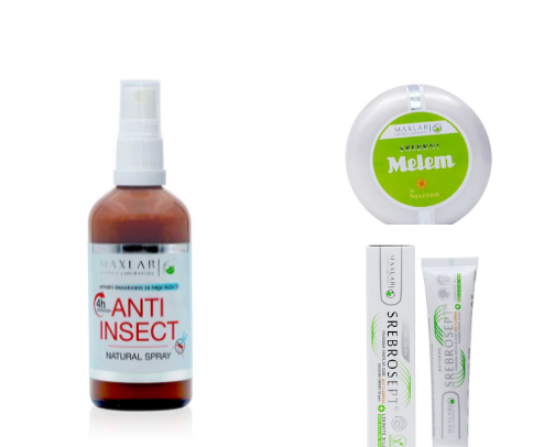 Natural cosmetics cover photo collage