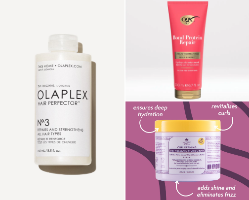 My favorite curly haircare products cover photo collage