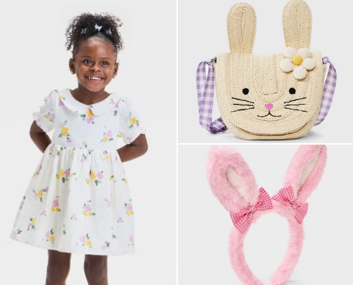 Girl’s Easter Outfits cover photo collage