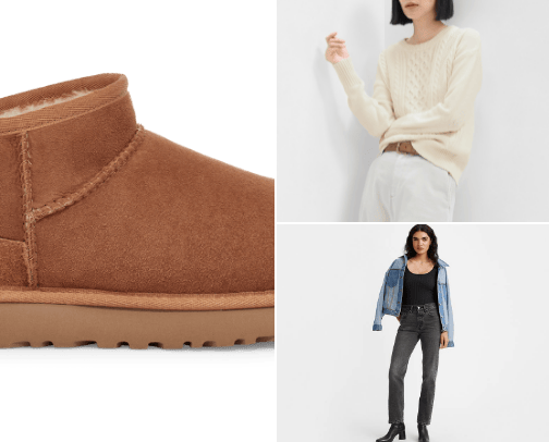 Fall closet staples cover photo collage