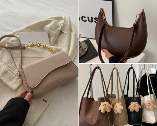 cheap and aesthetic bags👜 cover photo collage