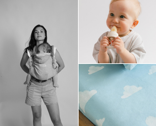 Minimalistic mom essentials cover photo collage
