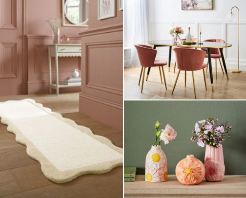 Home decor: Pink edition cover photo collage