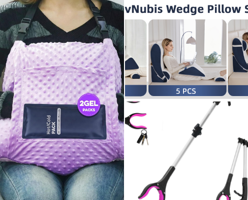 Things I needed after my hysterectomy. cover photo collage