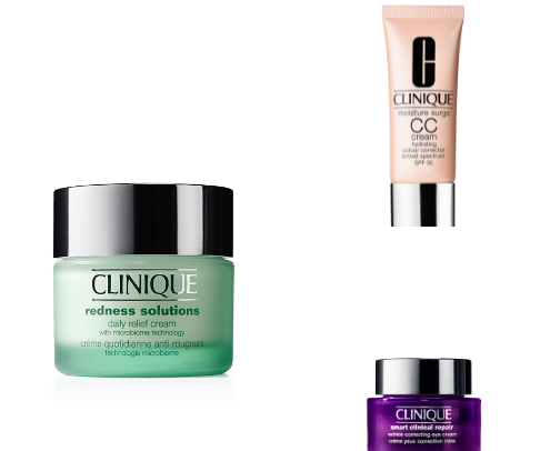 Skincare and makeup cover photo collage