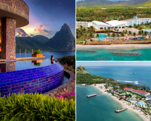Best St Lucia All inclusive resorts to book with. cover photo collage