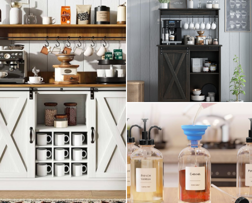 Coffee bar cover photo collage