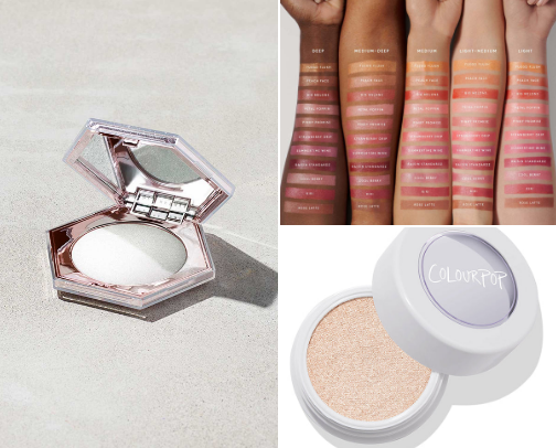 ✨glow & contour products i keep reaching for✨ cover photo collage