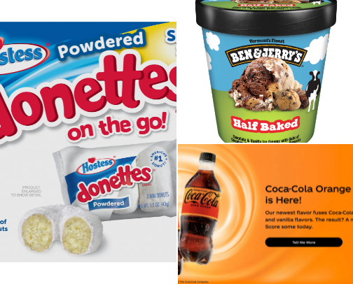 Snacks/candy cover photo collage