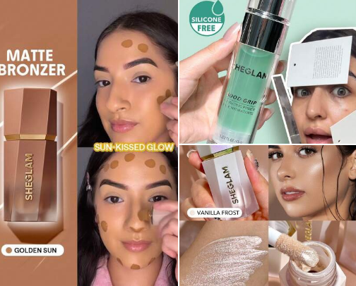 Sheglam must haves 💄🫦 cover photo collage