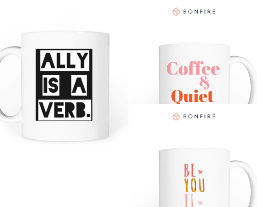 Mugs ☕️ and totes 👜 cover photo collage