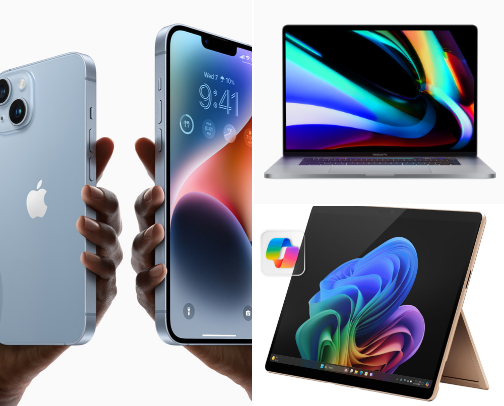 Technology and accessories📲 cover photo collage