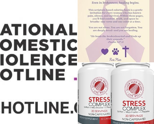 Survivor Strong — DV Recovery & Healing 💜 cover photo collage