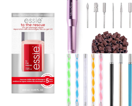 at home nail salon cover photo collage