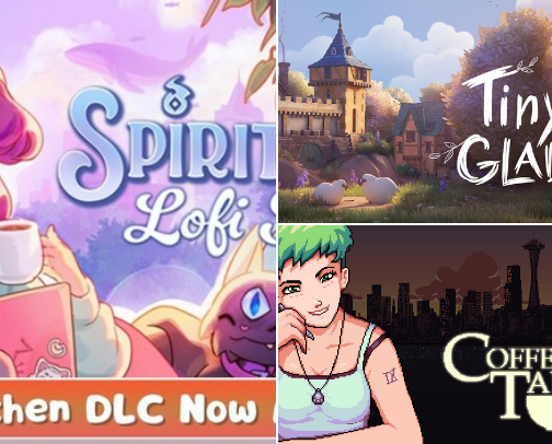 Cozy Games On Steam cover photo collage