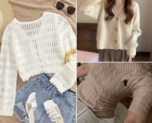 WOMEN KNITTED WEAR cover photo collage