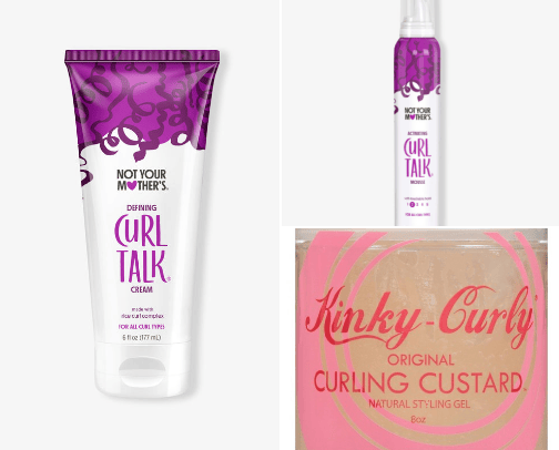 Curly Hair products cover photo collage