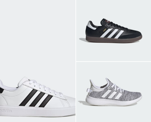 Adidas Shoes: “Step into performance.” cover photo collage