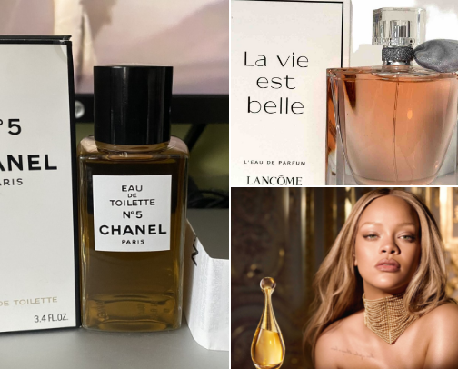 Popular Women's Perfumes cover photo collage
