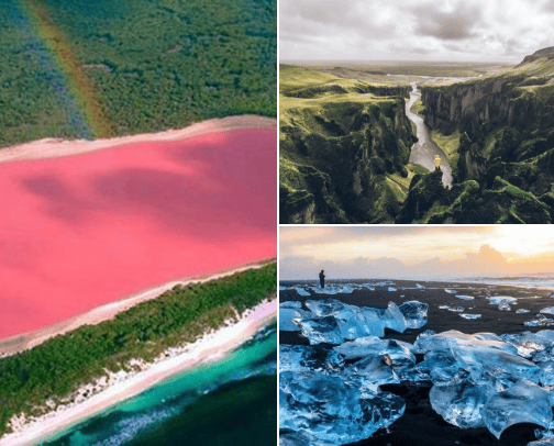 Best travel spots in the world cover photo collage